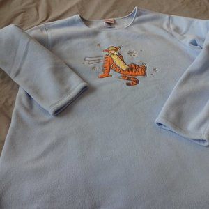 DISNEY Tigger Pullover Fleece Women's Long Sleeve Size Large (GUC)